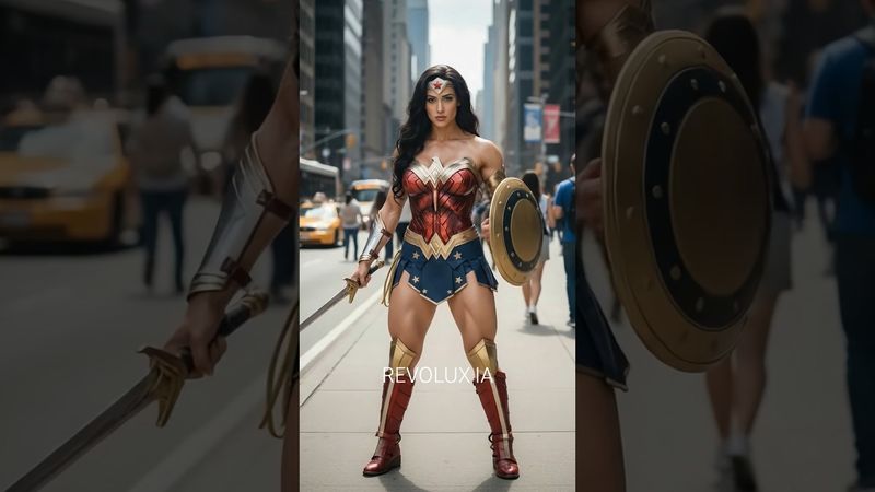 DC Heroes and villains Action Figures become reality with AI 5 #aishowcase #wonderwoman #catwoman