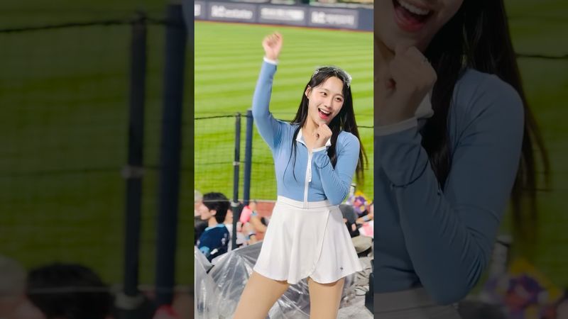 안현민과 함께 빛나는 수달 #이서윤 #이서윤치어리더#ktwiz #kt위즈 #kt위즈치어리더