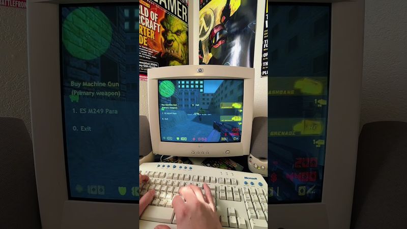 I tried to play some CS 1.6 today, but my old PC had a different plan 🥲#counterstrike #retrogaming