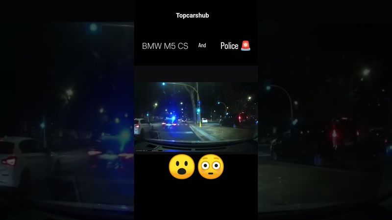 BMW M5 vs Police 💀 #shortvideo #automobile @SupercarBlondie @MercedesBenz #shortvideo