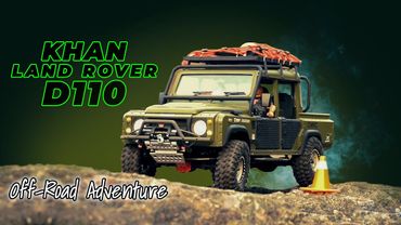 Rc Crawler Defender D110 KHAN Adventure, Off-Road Driving 4x4 Rc Car