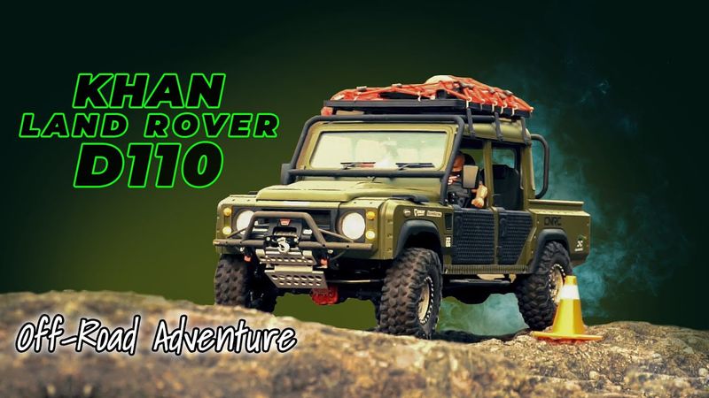 Rc Crawler Defender D110 KHAN Adventure, Off-Road Driving 4x4 Rc Car