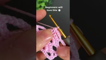 WOW! Super Easy Crochet Shell Stitch 🌸