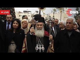 LIVE from Bethlehem: Greek Orthodox Patriarch Marks Orthodox Christmas at Nativity Church | AK1E