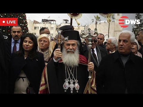LIVE from Bethlehem: Greek Orthodox Patriarch Marks Orthodox Christmas at Nativity Church | AK1E