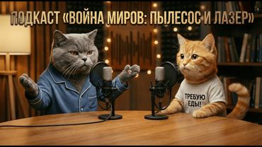 Подкаст коты на кухне "Ночной ТЫГЫДЫК" #2 «Война миров: Пылесос и Лазер»