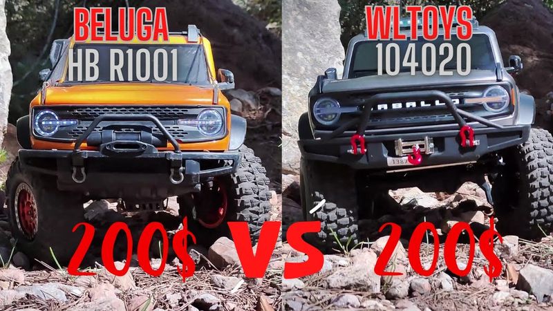 RC CRAWLER BRONCO HB R1001 VS WLTOYS 104020 CUAL MEJOR 4X4 OFF-ROAD 1/10 SCALE CRAWLER RC