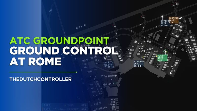ATC Ground Point | Ground Control at Rome (LIRF) – Episode 1