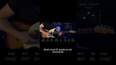 Shell Chords #shellchords #acordes7 #acordedeseptima #armonia #clasedeguitarra #jazzchords #armonia