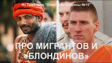 ПРО МИГРАНТОВ И "БЛОНДИНОВ". Из ТимСтрим "Ответы на вопросы №15"