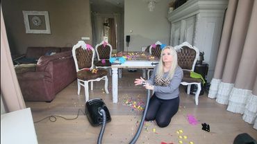 Ultimate Cleaning ASMR | Miele Vacuum + Robot Vacuum | Confetti, Balloons & Glove Cutting Cleanup!