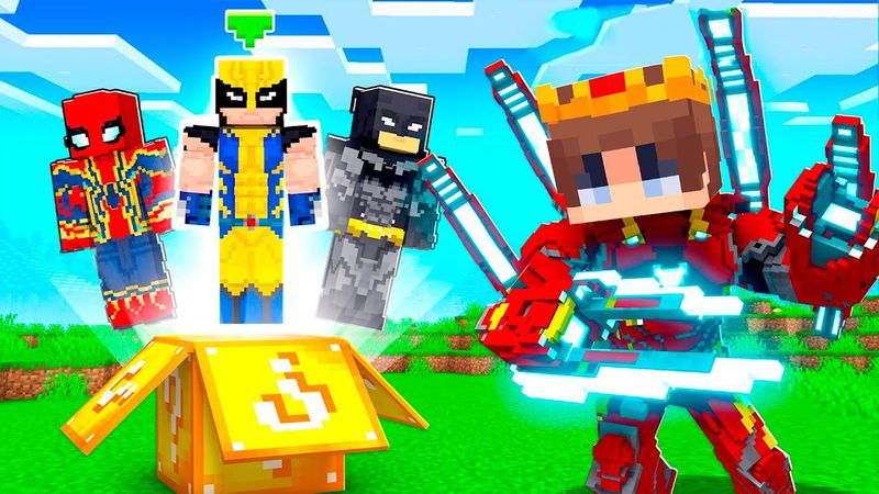 МЕН СУПЕРГЕРОЙ -ЛАРДЫҢ ЛАКИ БЛОК АШЫП АЙНАЛДЫМ! қазақша майнкрафт казакша айсеи