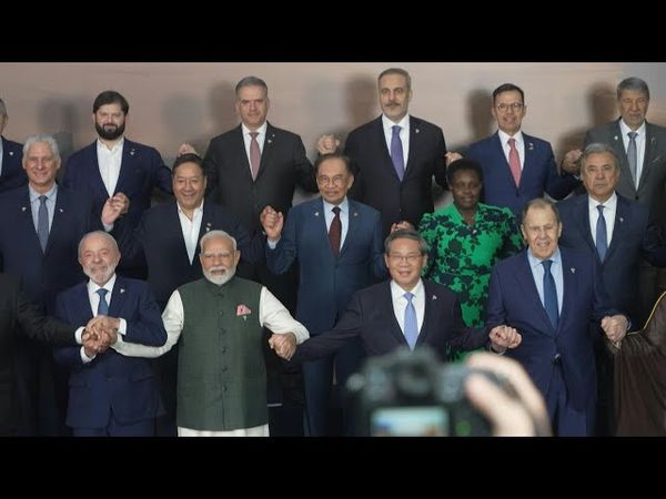 BRICS heads of state and partners pose for family photo in Rio | AFP