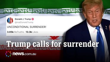 Trump calls for Iran's 'unconditional surrender'