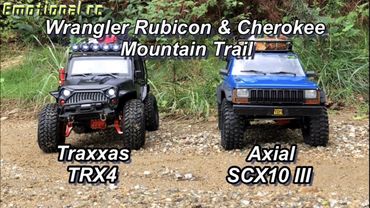 Axial SCX10 III Cherokee & Traxxas TRX4 Wrangler Rubicon Mountain Trail 4X4 Rc car