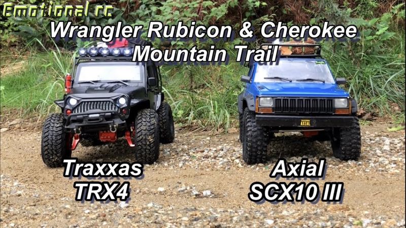 Axial SCX10 III Cherokee & Traxxas TRX4 Wrangler Rubicon Mountain Trail 4X4 Rc car
