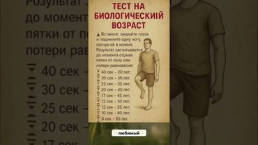 ТЕСТ НА БИОЛОГИЧЕСКИЙ ВОЗРАСТ