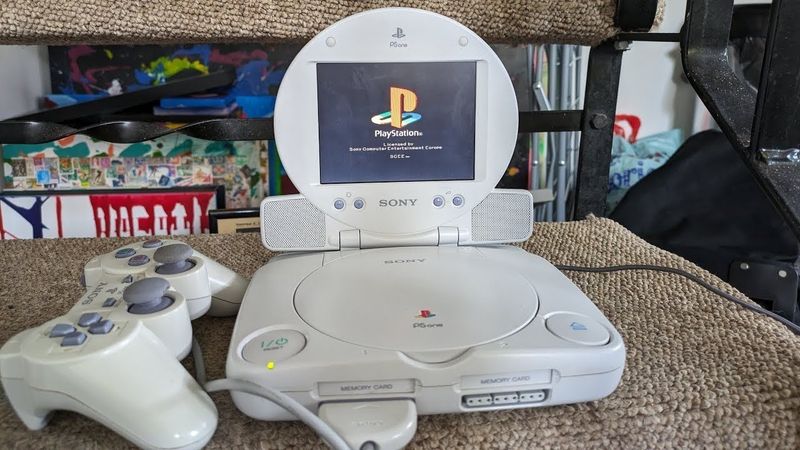 Rare Playstation 1 with LCD Screen