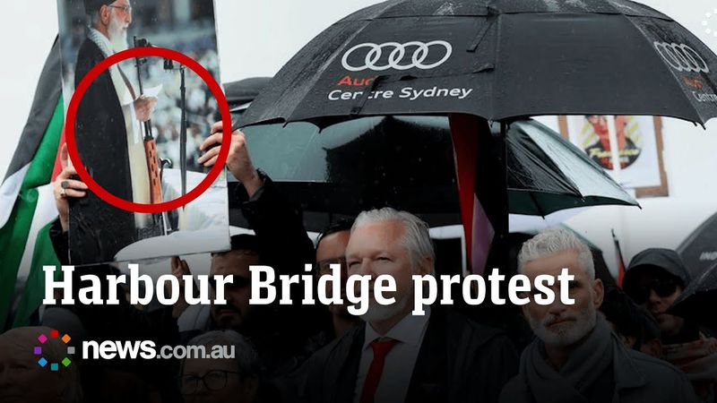 Unsettling detail in Sydney Pro-Palestine protest video