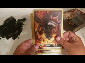 Распаковка World of Warcraft TCG Onyxia's Lair: Raid Deck, Меня Заскамили? я лох? Это...............