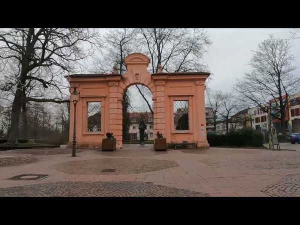 RASTATT 4K, Baden-Württemberg, Germany Empty Streets Walktour