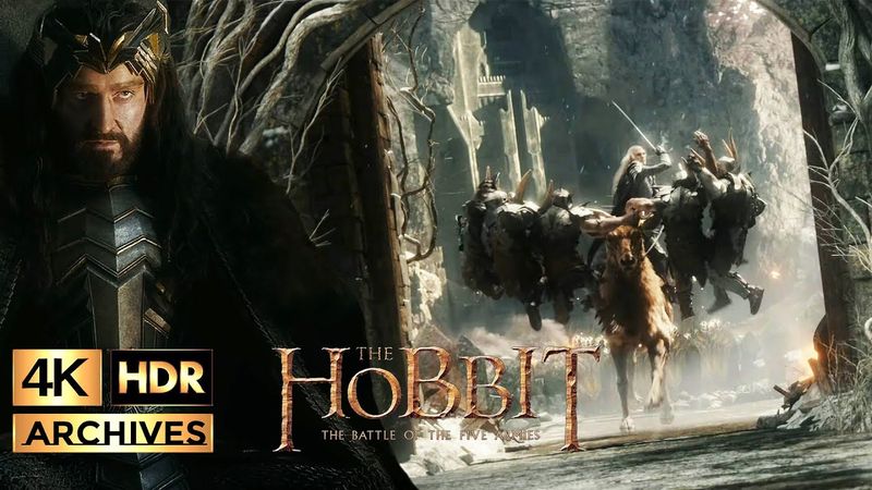 The Battle of the Five Armies |4K-HDR| Thranduil vs Orcs & Thorin’s Madness (2014)