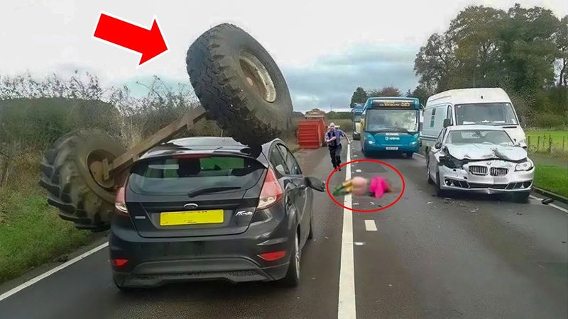 50 Moments Filmed Second Before Disaster | Incredible Road Moments #06