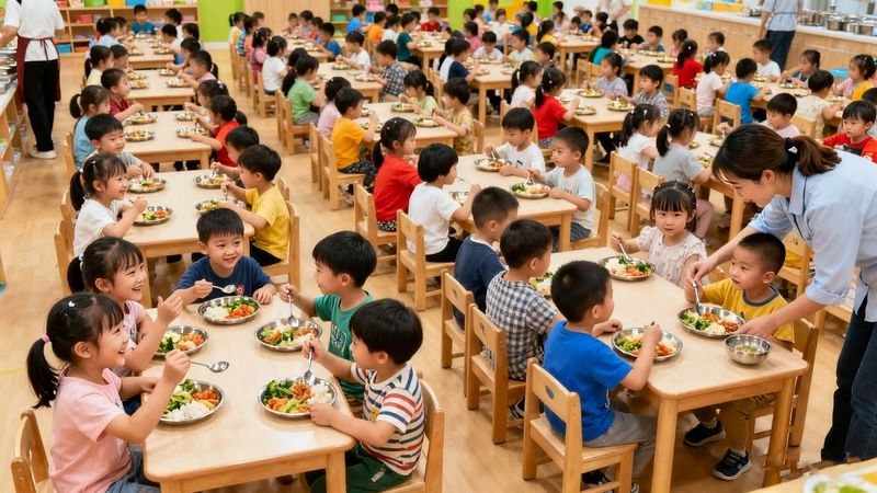Il pranzo d'asilo più straordinario della Cina!
