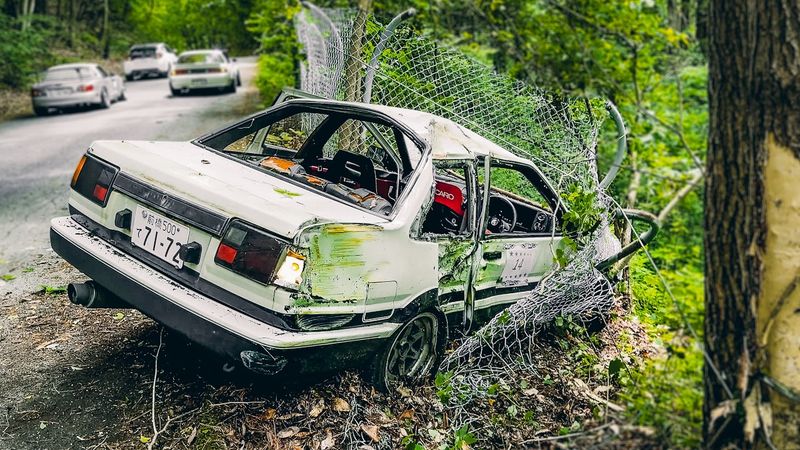 РАЗБИЛИ АЕ86 НА САМОЙ ОПАСНОЙ ТРАССЕ ЯПОНИИ! 🤯