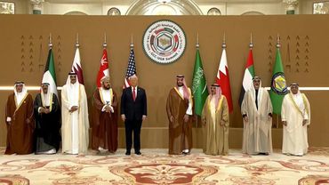 Trump poses for family photo with GCC leaders in Riyadh | AFP