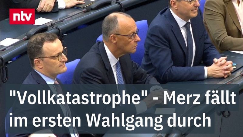 "Vollkatastrophe" - Merz fällt im ersten Wahlgang durch