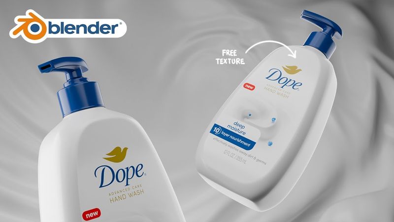 How to Create Handwash Bottle in Blender (Tutorial)