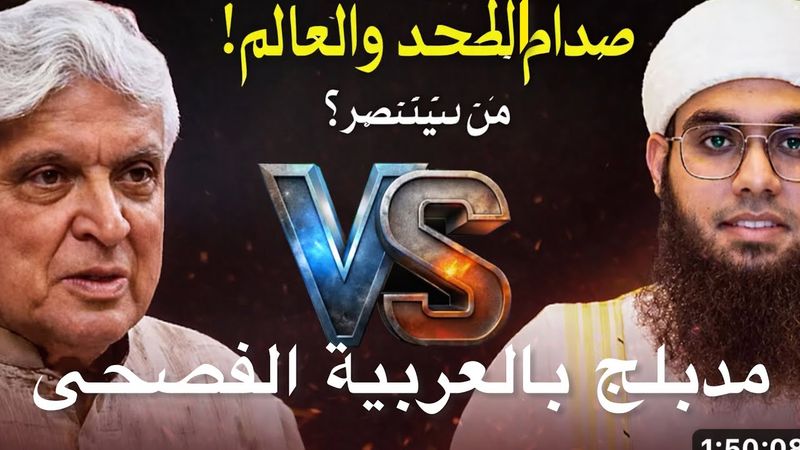 ترجمة المناظرة الهندية التي أسلم بسببها الكثير HD - Javed Akhtar vs Mufti Shamail Nadwi