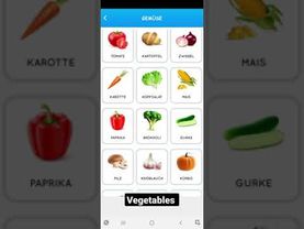 Learn German for beginners (vegetables,