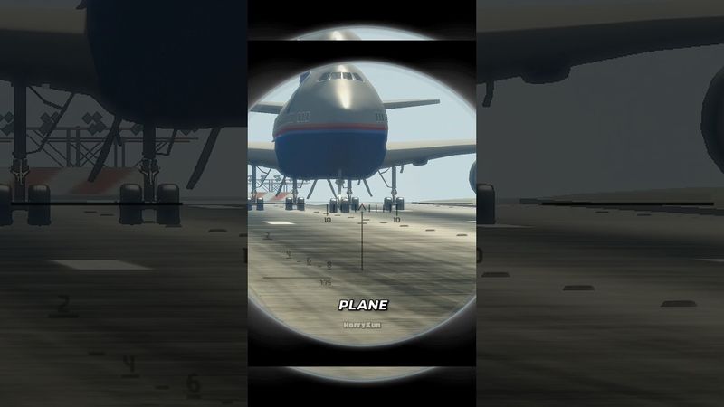 SHOOTING at the TIRES of a PLANE in GTA games?🤔 #gta