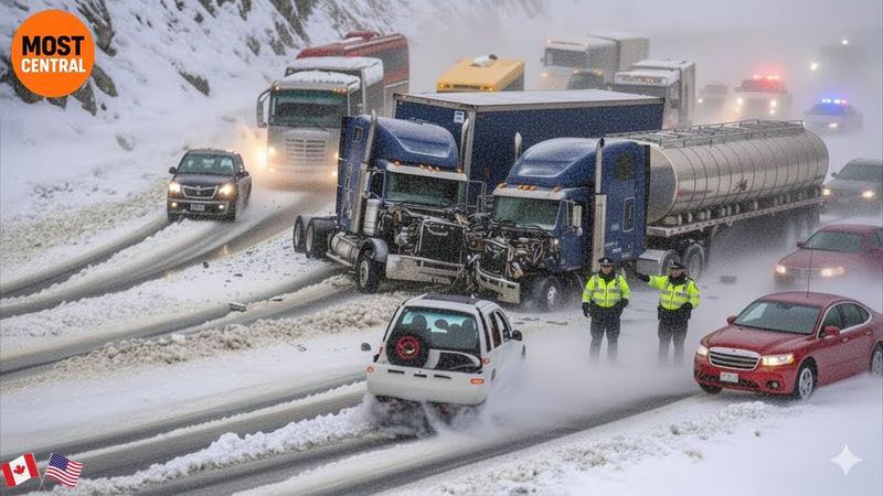 Icy Road Car Crash Madness | Idiots in Cars Caught on Camera