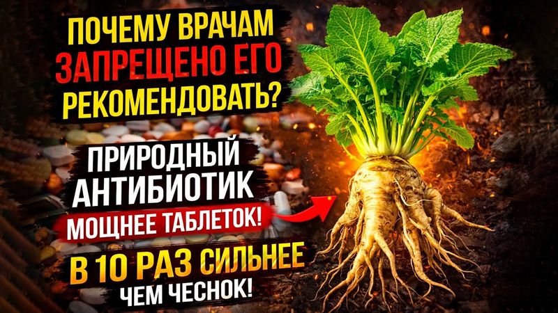 Минздрав запретил рекомендовать! Корень, который мощнее антибиотиков в 10 раз