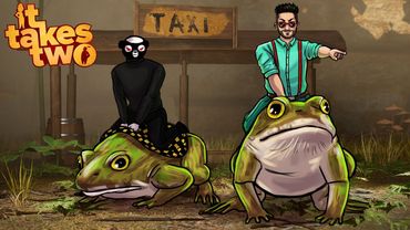 ГОНКИ НА ЖАБАХ И ШАШКИ ПО ОГОРОДУ :D ЖАБЫ-ТАКСИСТЫ В IT TAKES TWO (ПРОХОЖДЕНИЕ #10)