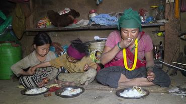 Cooking and eating delicious food in village || Nepali village