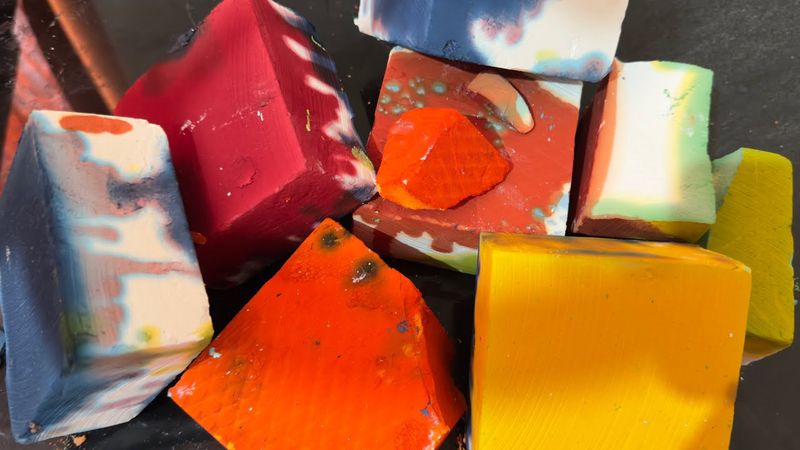Dyed blocks | Happy Sunday y’all | Oddly Satisfying | ASMR