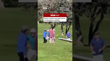 Plane crashes onto golf course in Sydney. #Crash #Landing #BBCNews