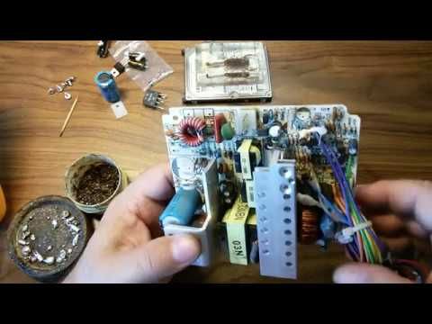 Маленький но мощный блок питания , ремонт.