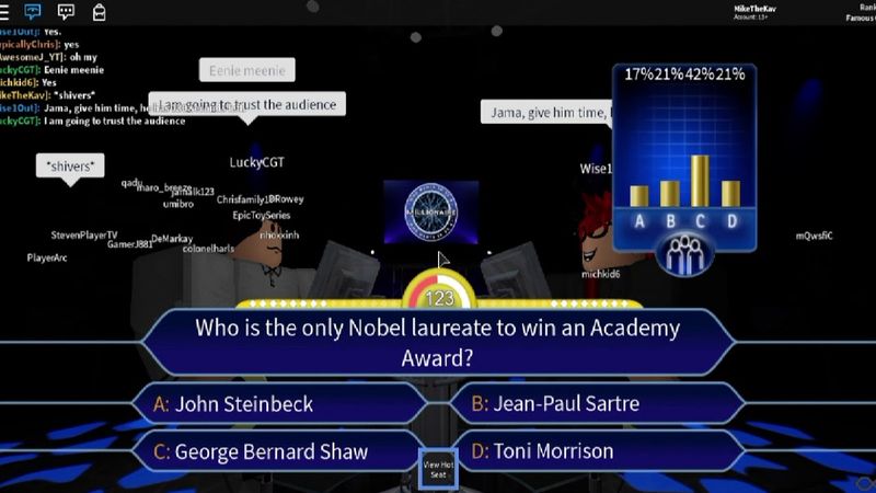 WWTBAM [TOF] - LuckyCGT's Million Dollar Question