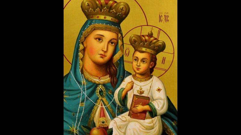 Богородица с яблочком. Чудотворная икона