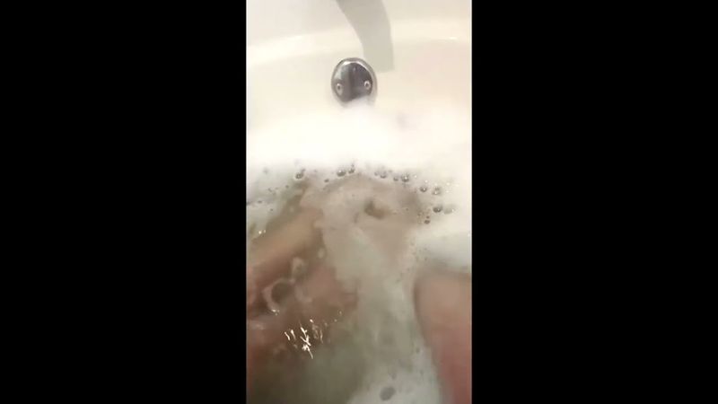 Tia in the bath tub 2 - night routine 2