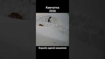 Камчатка, типичный двор. Борьба одной машинки. #Камчатка #зима #снег #snowfall #kamchatka