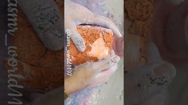 Pasted Orange #rainbowsoap #oddlysatisfying #soap #crunchycrumbles #relax #crushingtime