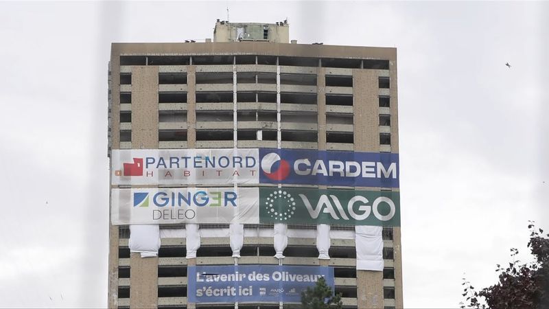 Huge tower block destroyed in northern France | AFP