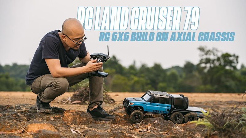 Rc Crawler LAND CRUISER LC79 RC 6X6 Off Road Driving Scale