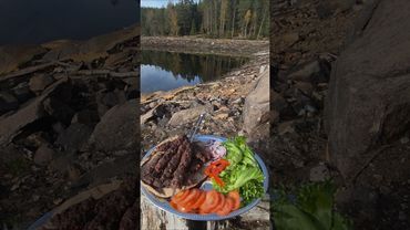 Epic Wild Campfire Feast – Shish Kebabs | Into the Wild